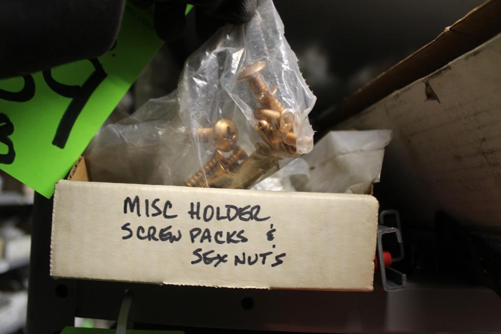 Lot of Sargent Door Holder and Box of Misc. Holder Screw Packs