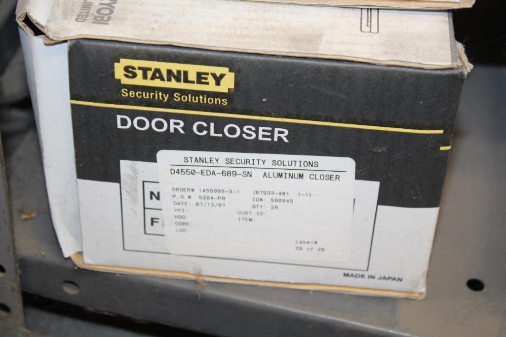 Lot of (4) Aluminum Stanley Door Closers Model D4550-EDA-689-SN