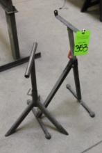 Lot of (2) Adjustable Material Stands