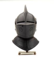 Good Victorian Copy Of 16th-17th C. German Or English Closed Burgonet Helmet For A Knight Armor.