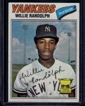 Willie Randolph 1977 Topps Rookie Cup #359