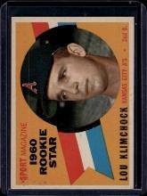 Lou Klimchock 1960 Topps Sporting News All Star Rookie RC #137