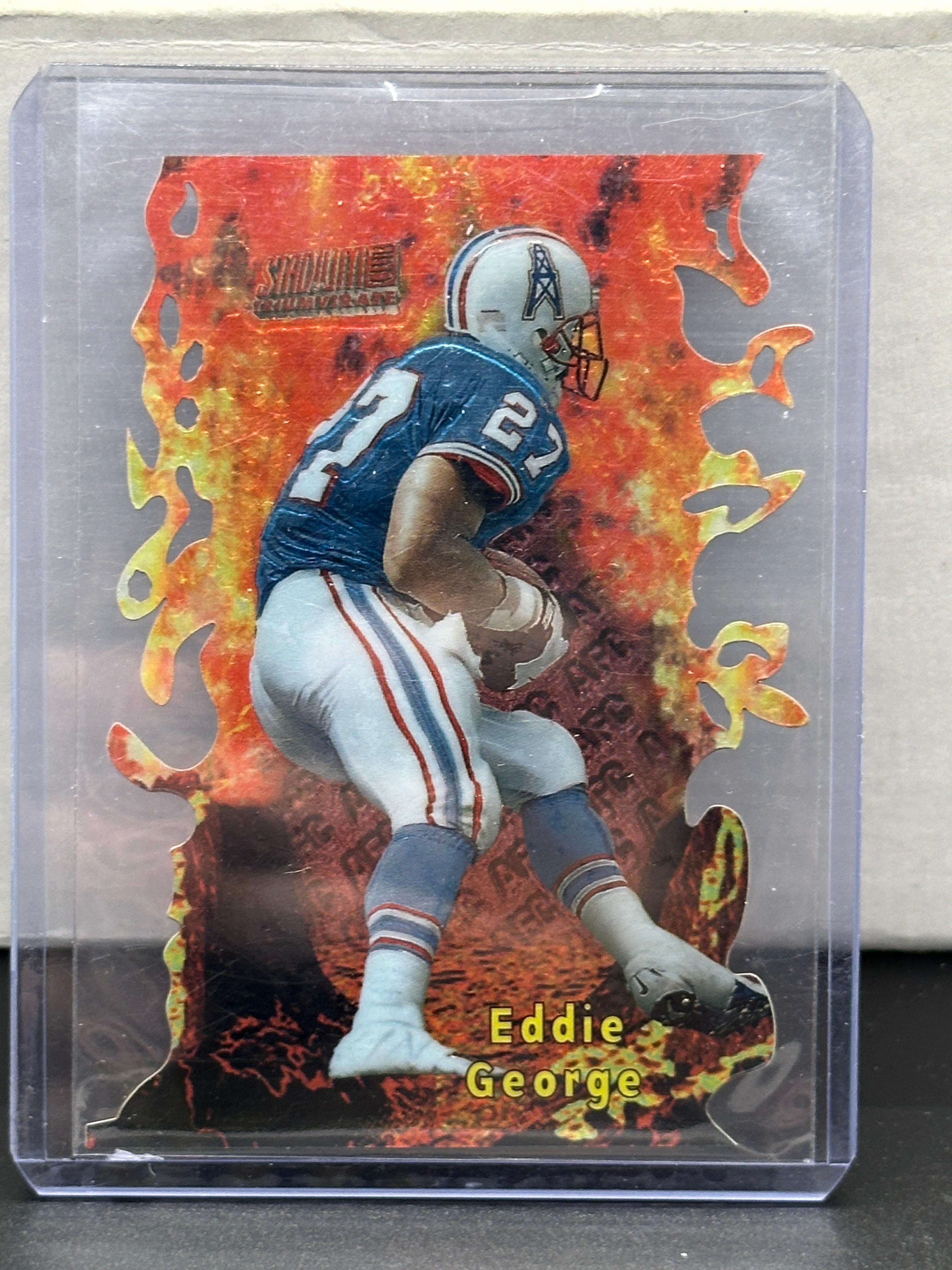 Eddie George 1997 Topps Stadium Club Triumverate Insert #T3B