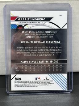 Gabriel Moreno 2023 Topps Finest Rookie RC #89