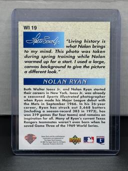 Nolan Ryan 1992 Upper Deck Iooss Collection Insert #WI19