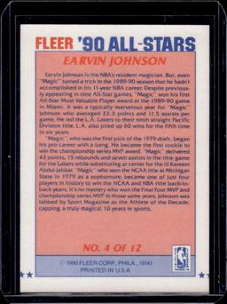 Magic Johnson 1990 Fleer All Stars Subset #4