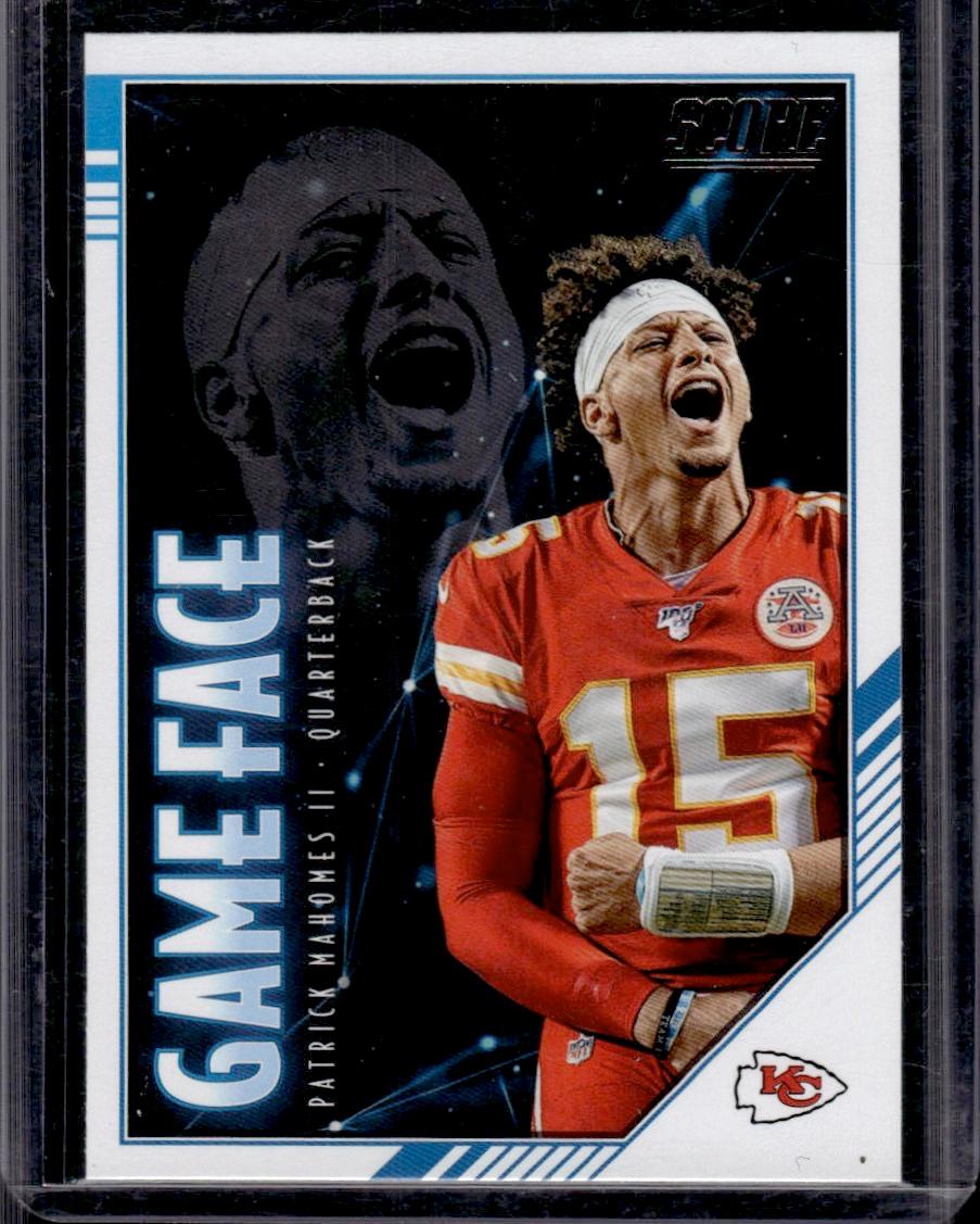 Patrick Mahomes 2020 Panini Score Game Face Insert #GF-PM