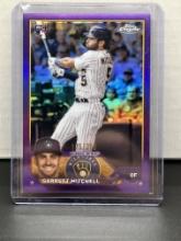 Garrett Mitchell 2023 Topps Chorme Purple Refractor (#175/250) Rookie RC #110