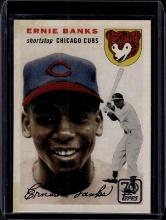 Ernie Banks 2021 Topps Dual Sided Reprint Insert #TDH-19