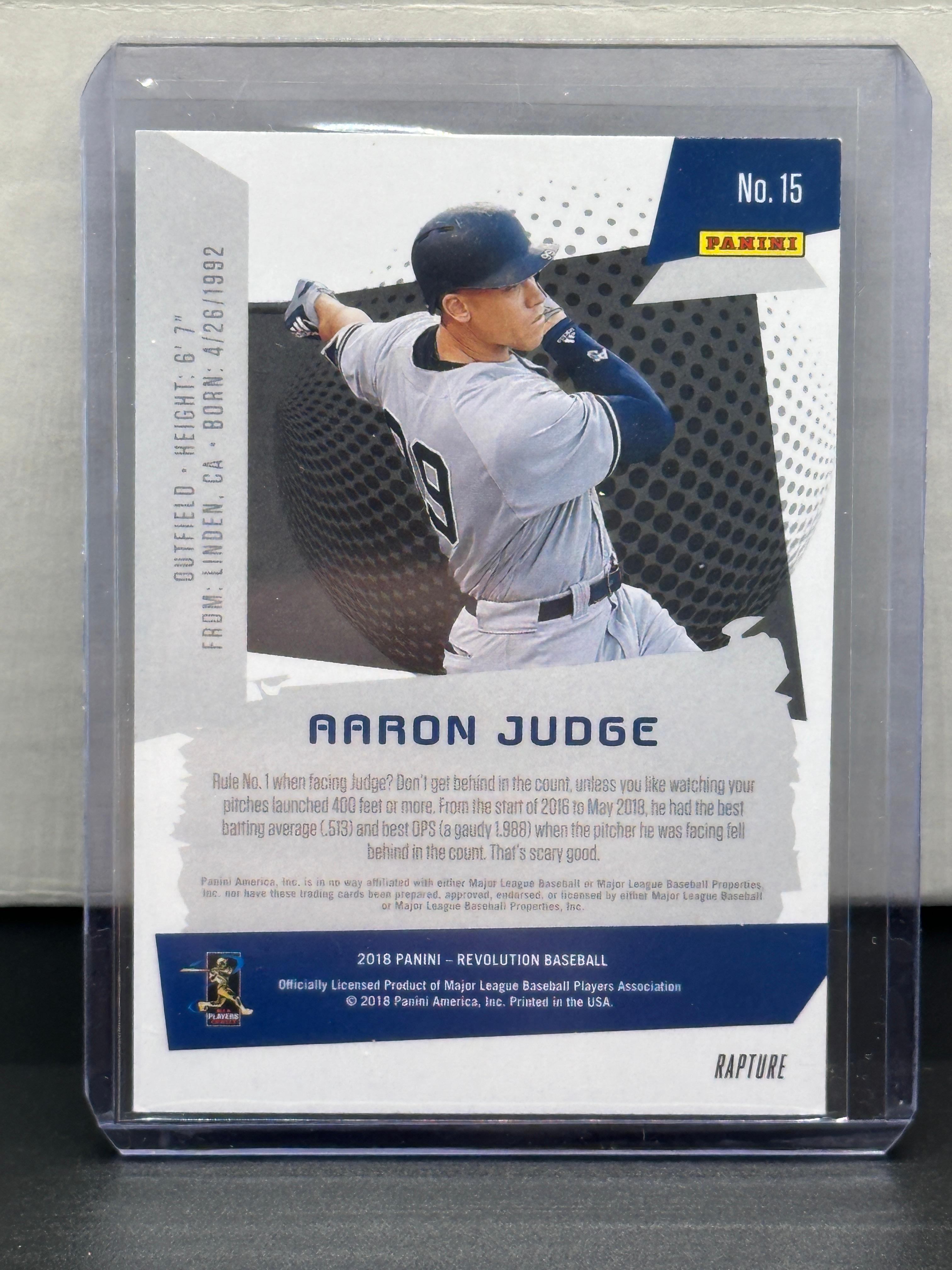 Aaron Judge 2018 Panini Revolution #15