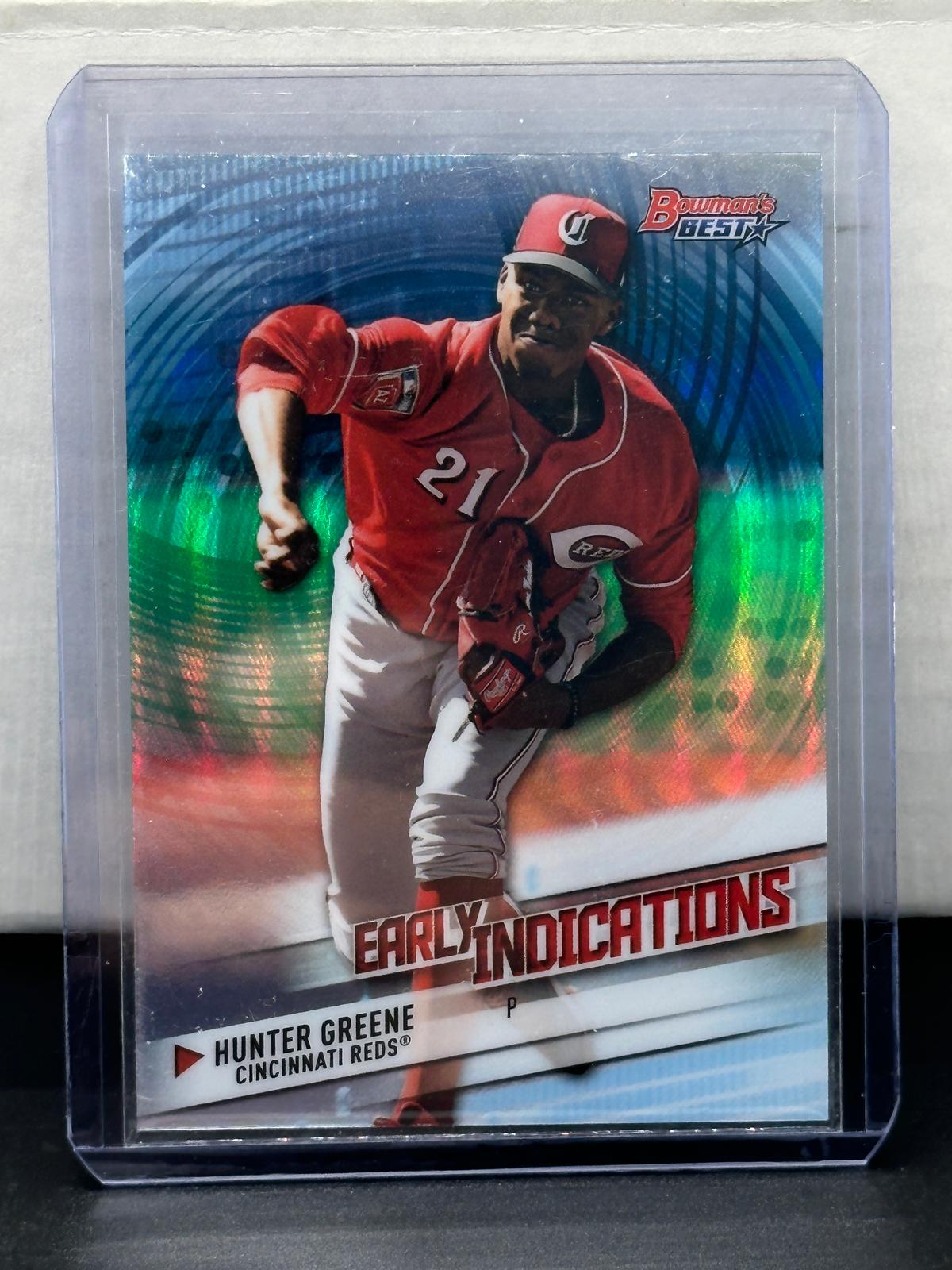 Hunter Greene 2018 Bowmans Best Early Indications Refractor Insert #EI-8