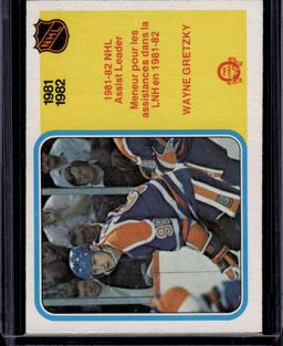 Wayne Gretzky 1982 O Pee Chee OPC Assist Leader #240