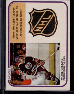 Wayne Gretzky 1981 O Pee Chee OPC Assist Leader #383