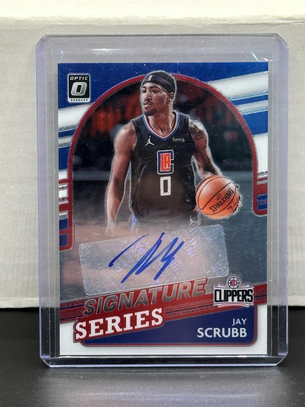 Jay Scrubb 2021-22 Panini Donruss Optic Signature Series Auto #SS-JSC