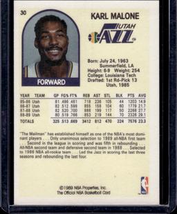 Karl Malone 1989 NBA Hoops #30