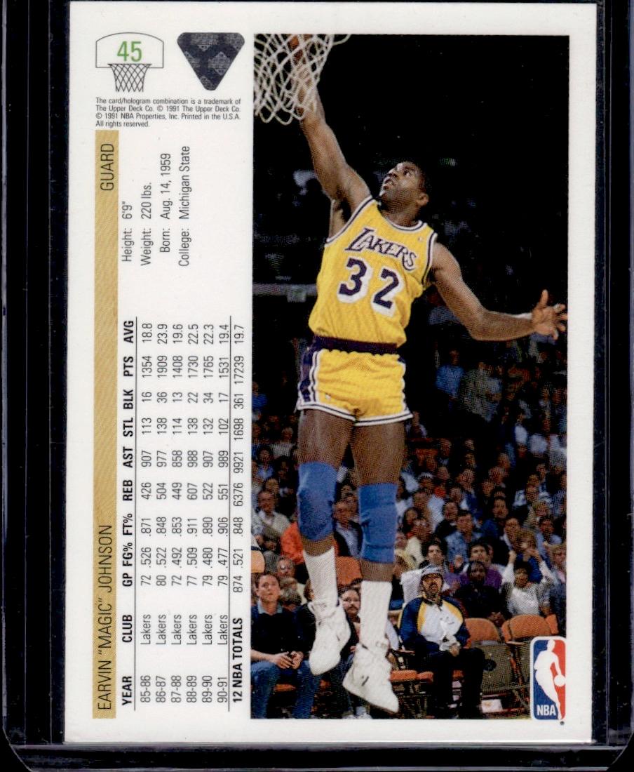 Magic Johnson 1991-92 Upper Deck #45