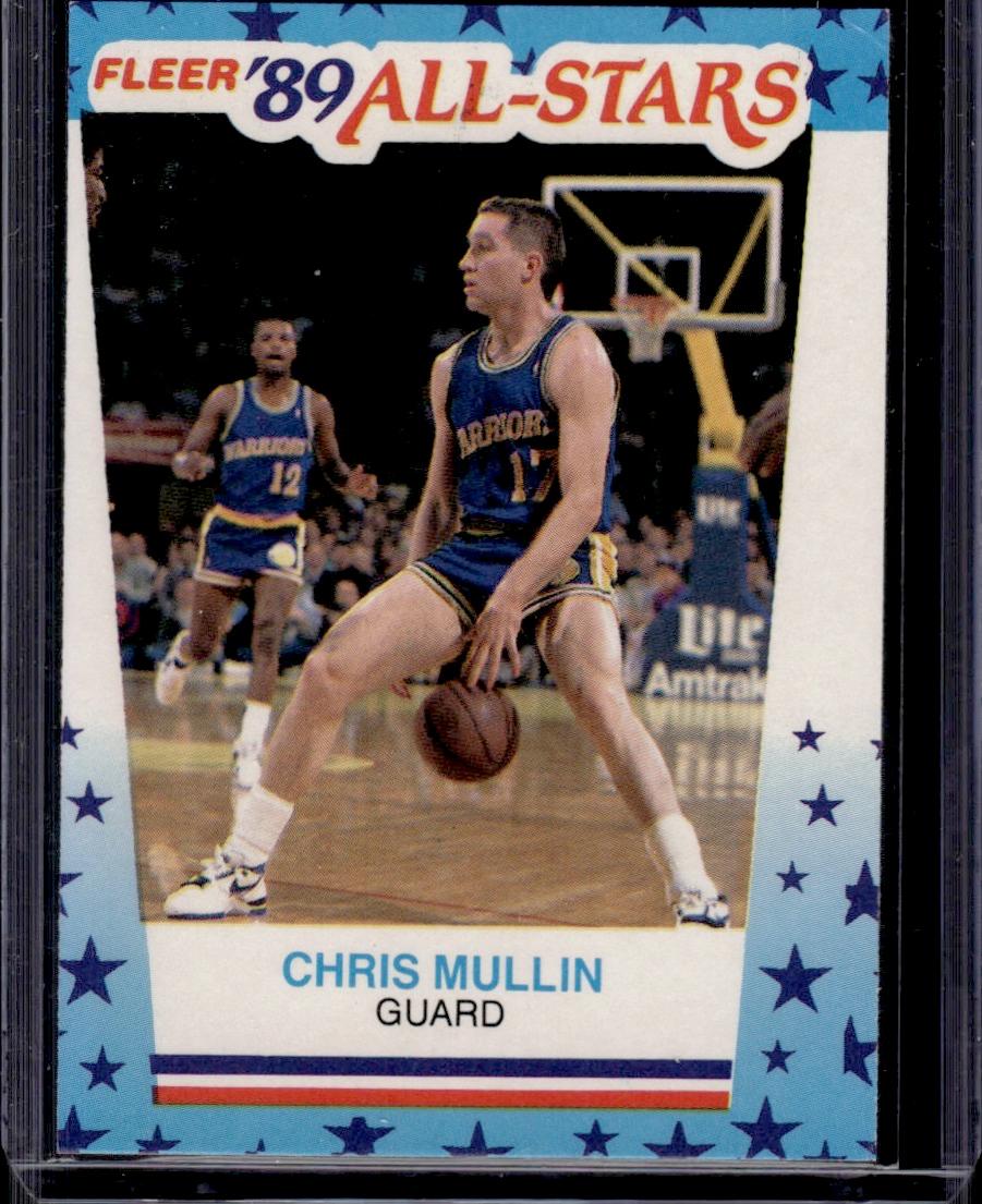 Chris Mullin 1989 Fleer All star Sticker Subset #9