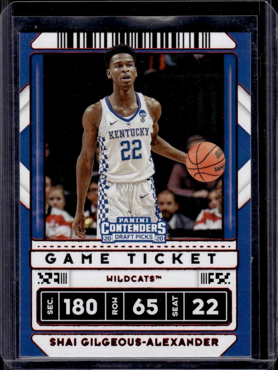 Shai Gilgeous-Alexander 2020 Panini Contenders Draft Picks Red Foil Parallel #22