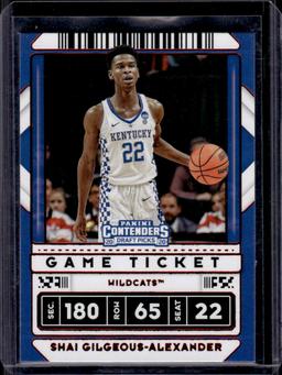 Shai Gilgeous-Alexander 2020 Panini Contenders Draft Picks Red Foil Parallel #22