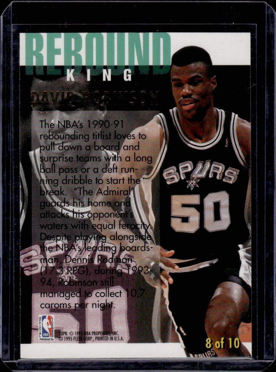 David Robinson 1994-95 Fleer Ultra Rebound King Insert #8
