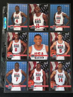 9 Card Basketball Lot Team USA 1994 Skybox