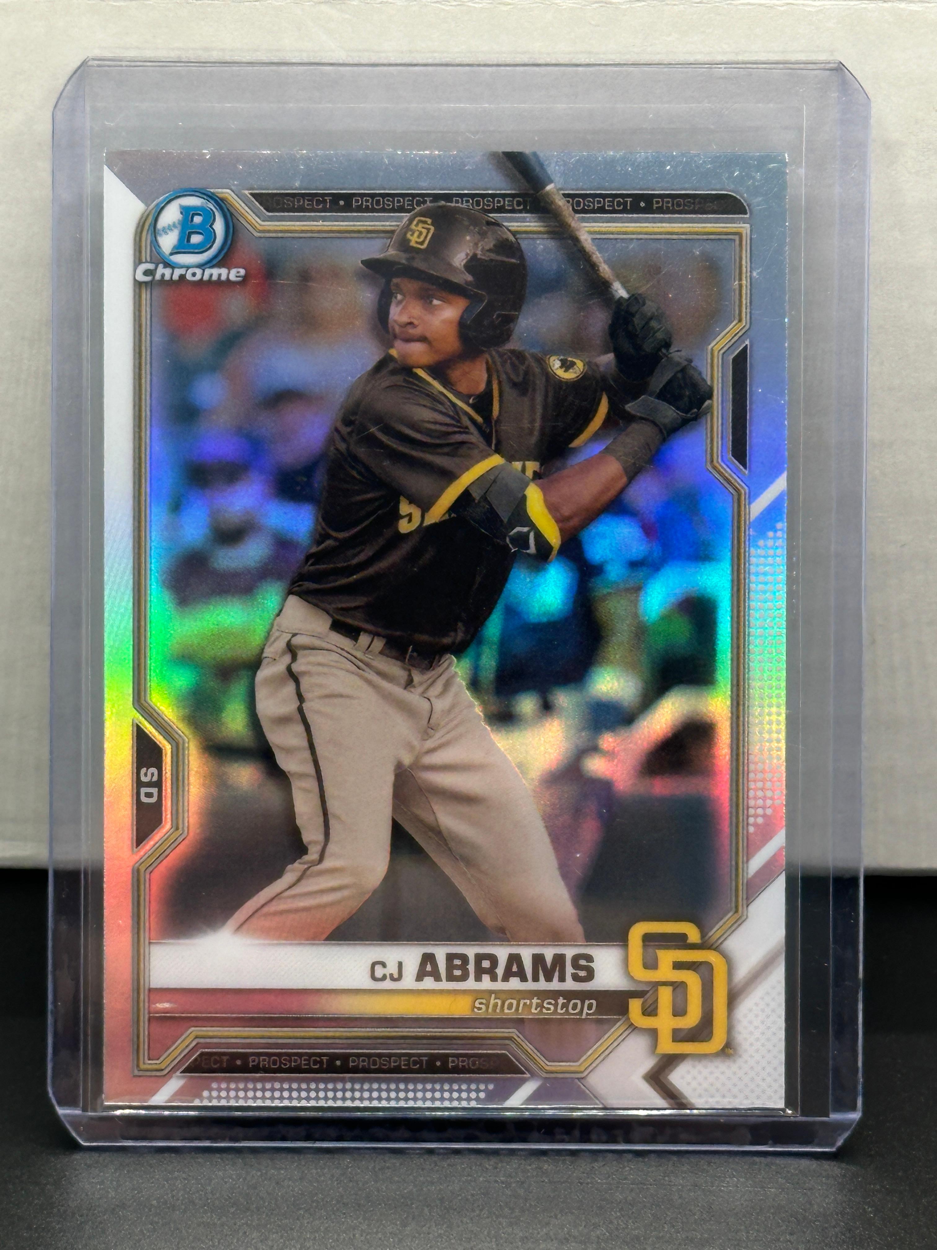 CJ Abrams 2021 Bowman Chrome Refractor #BDC-76