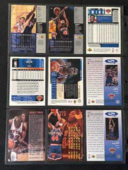 9 Card Basketball Lot in Pages - different players, years, conditions