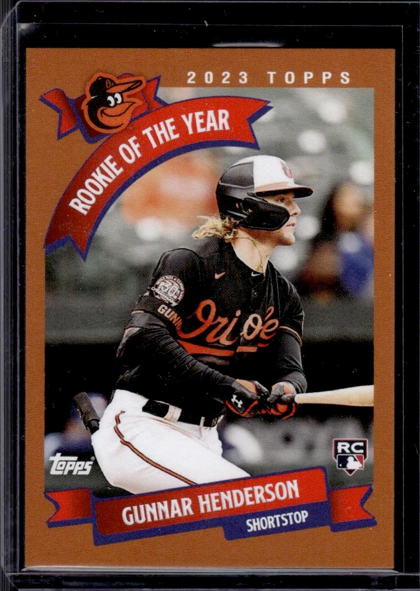 Gunnar Henderson 2023 Topps Throwback Thursday Rookie of the Year RC #139