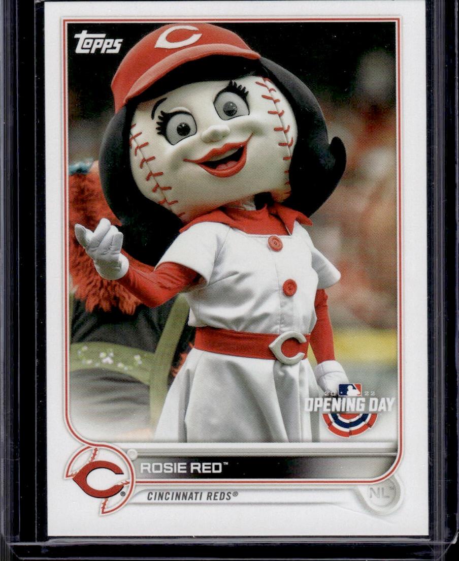 Rosie Red Reds Mascot 2022 Topps Opening Day #M-4