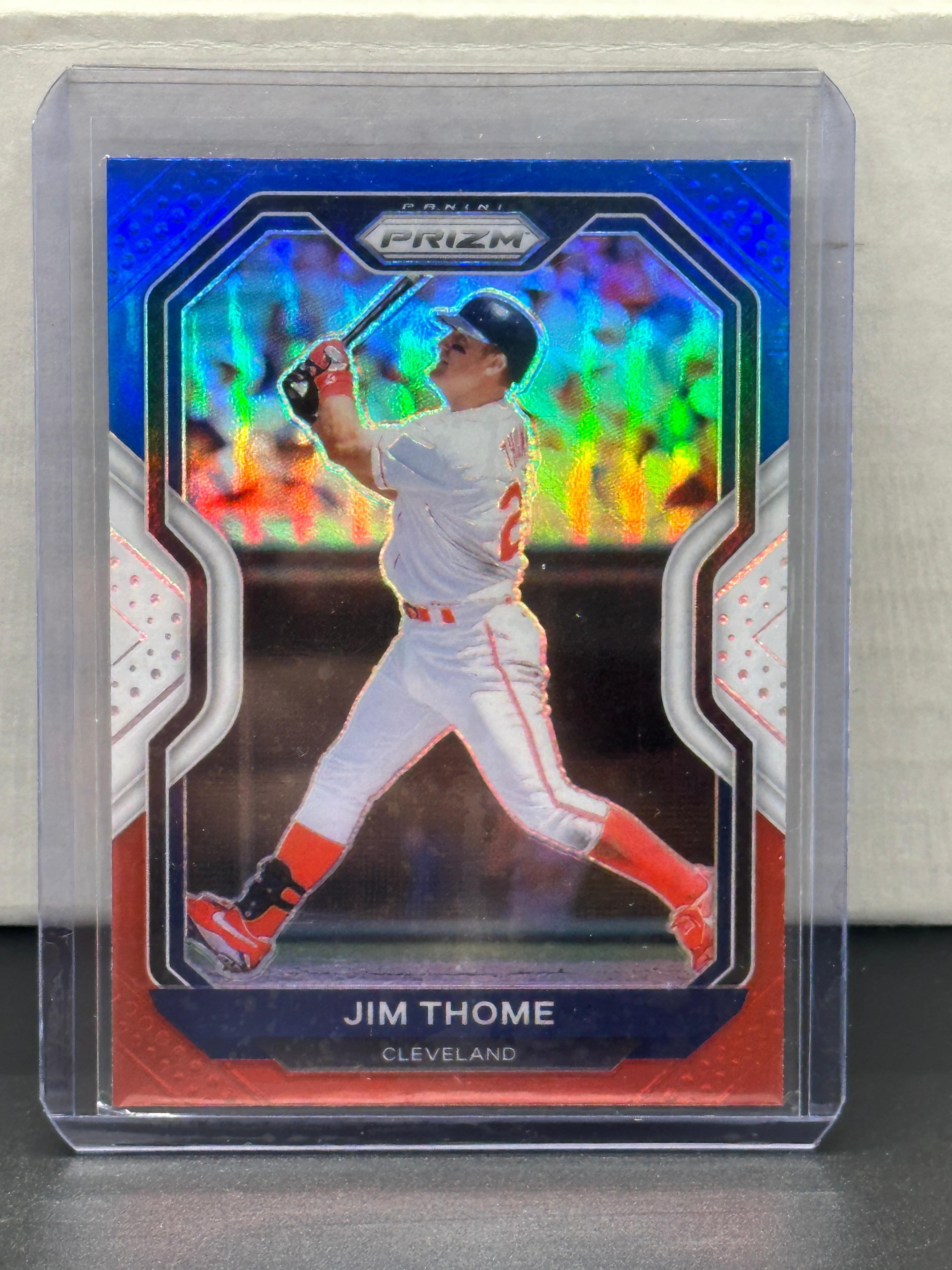 Jim Thome 2021 Panini Prizm Red White and Blue Prizm #96