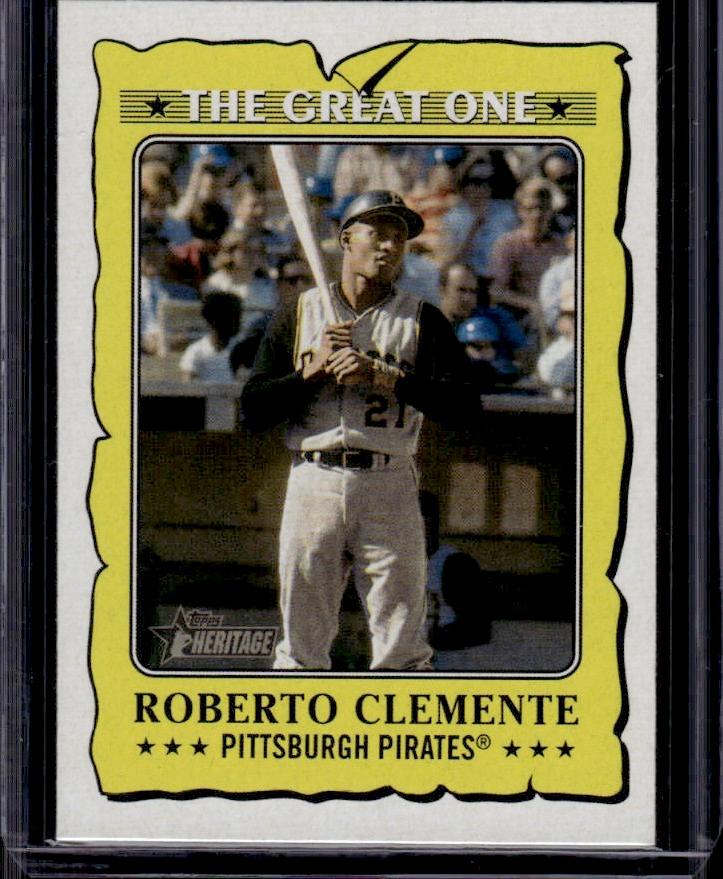 Roberto Clemente 2021 Topps Heritage The Great One Insert #GO-12