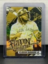 Vladimir Guerrero Jr. 2022 Topps Fire Flippin Out Gold Minted Insert Parallel #FO-3