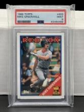 Mike Greenwell 1988 Topps Rookie Cup PSA 9 MINT #493