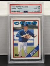 Mark Grace 1988 Topps Traded Rookie RC PSA 10 GEM MINT #42T