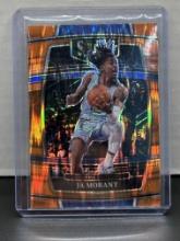 Ja Morant 2021-22 Panini Select Concourse Level Orange Shock Prizm Parallel #75