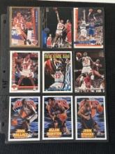 9 Card Basketball Lot in Pages - different players, years, conditions