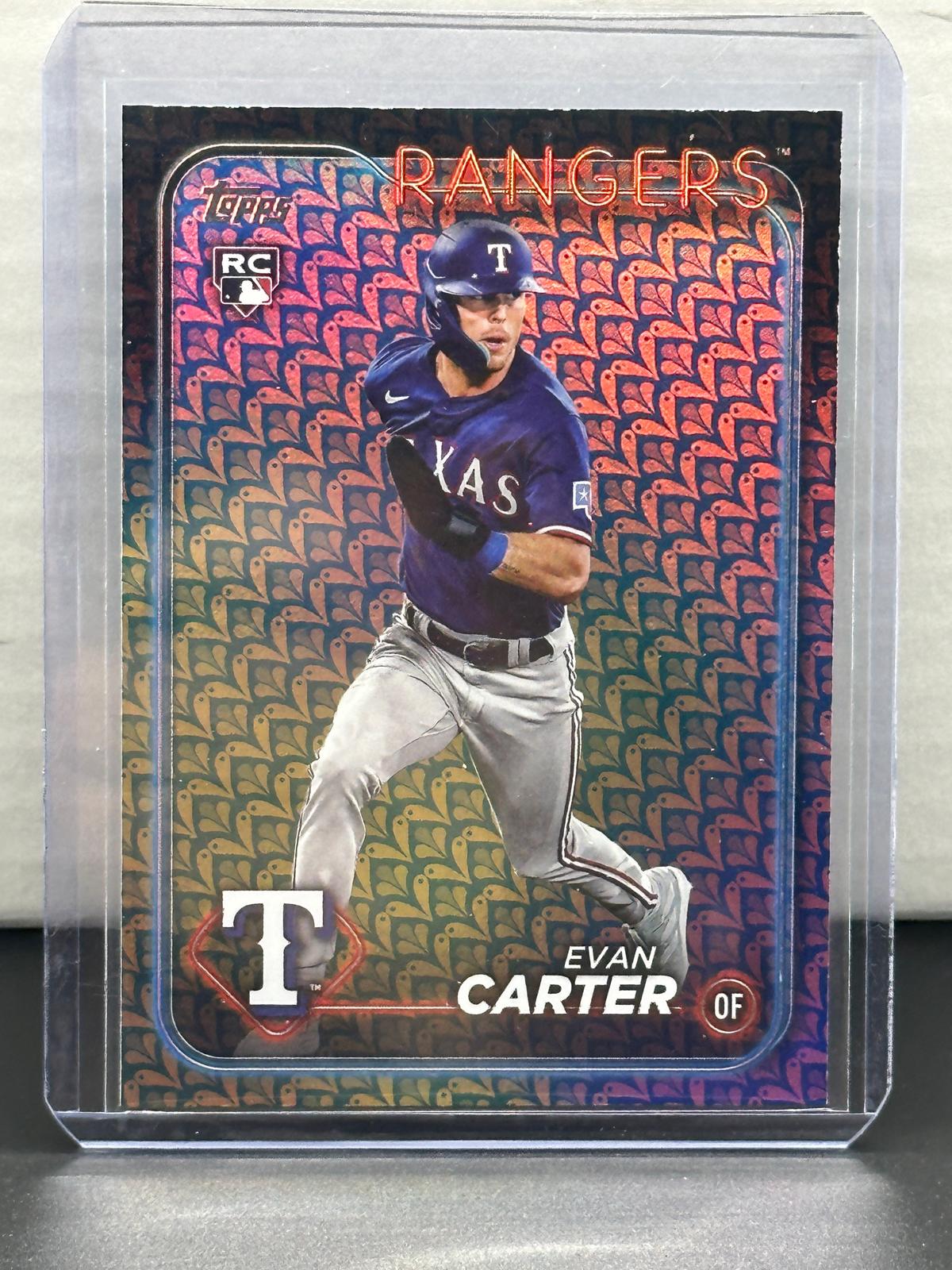 Evan Carter 2024 Topps Holiday Rookie RC Parallel #280