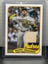 Manny Machado 2024 Topps 1989 Design Game Used Material Patch Insert #89BR-MM