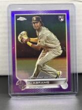 CJ Abrams 2022 Topps Chrome Rookie Debut RC Purple Refractor Parallel #USC102