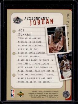 Michael Jordan Joe Dumars 1994 Upper Deck Collector's Choice Assignment Jordan #363
