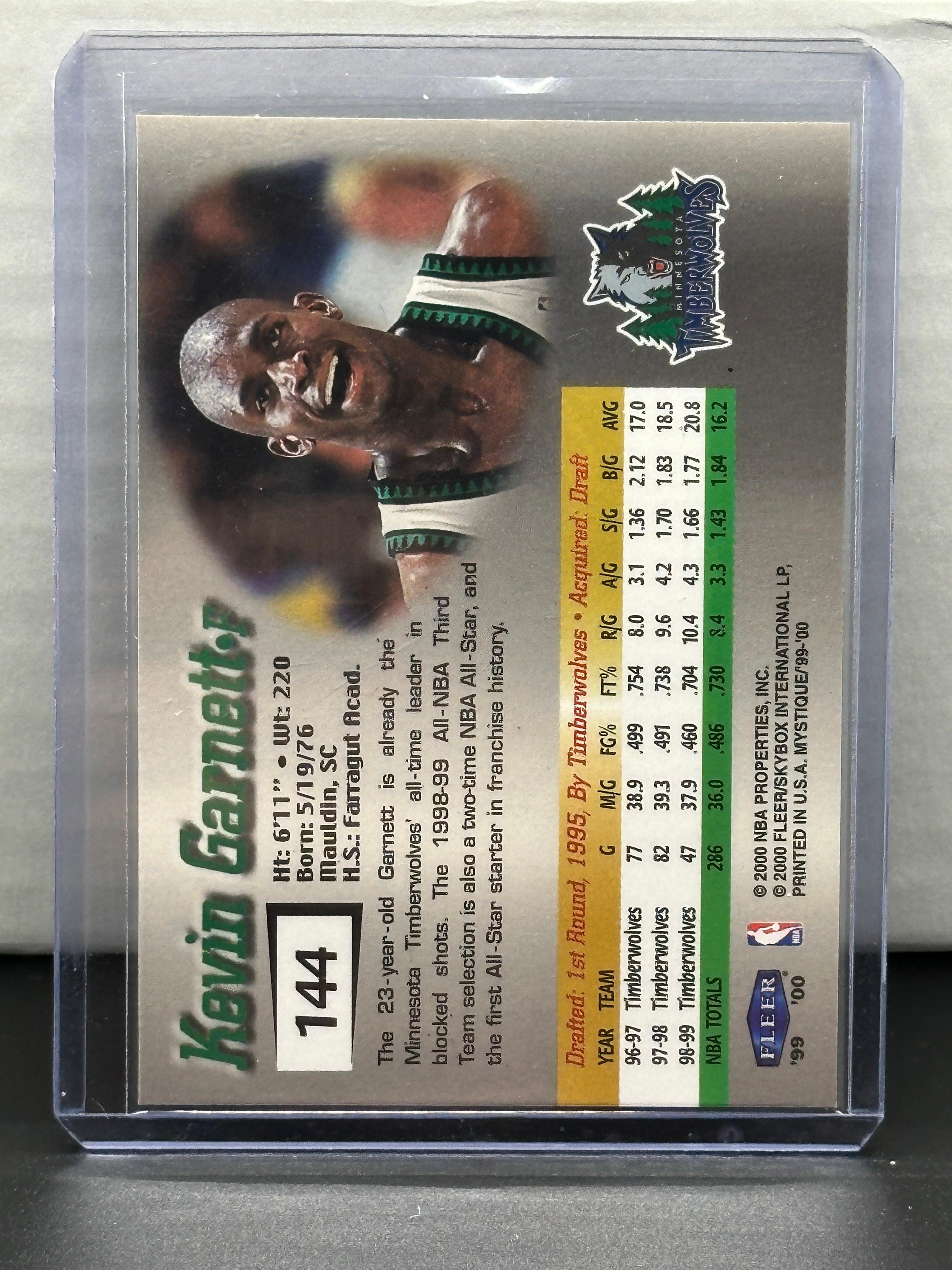 Kevin Garnett 1999-00 Fleer Mystique (#58/2500) #144