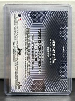 Jeremy Pena 2023 Topps Chrome Authentics Game Used Material Insert #TCA-JPe