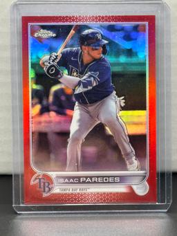 Isaac Paredes 2022 Topps Chrome Red (#23/25) Refractor #USC193