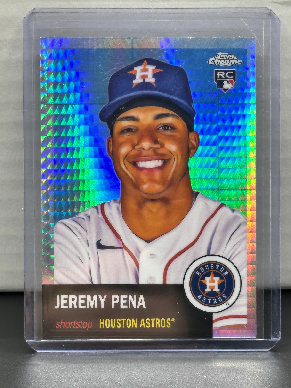 Jeremy Pena 2022 Topps Chrome Platinum Prism Refractor Rookie RC #377