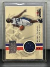 Richard Rip Hamilton 2001-02 Fleer Pltinum Game Worn Jersey National Patch Time