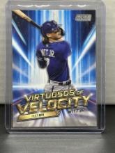 Bobby Witt Jr. 2023 Topps Stadium Club Virtuosos of Velocity Insert #VV-23