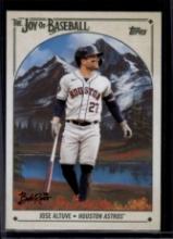 Jose Altuve 2023 Topps Bob Ross The Joy of Baseball #57