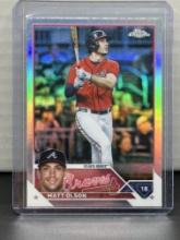 Matt Olson 2023 Topps Chrome Refractor #163