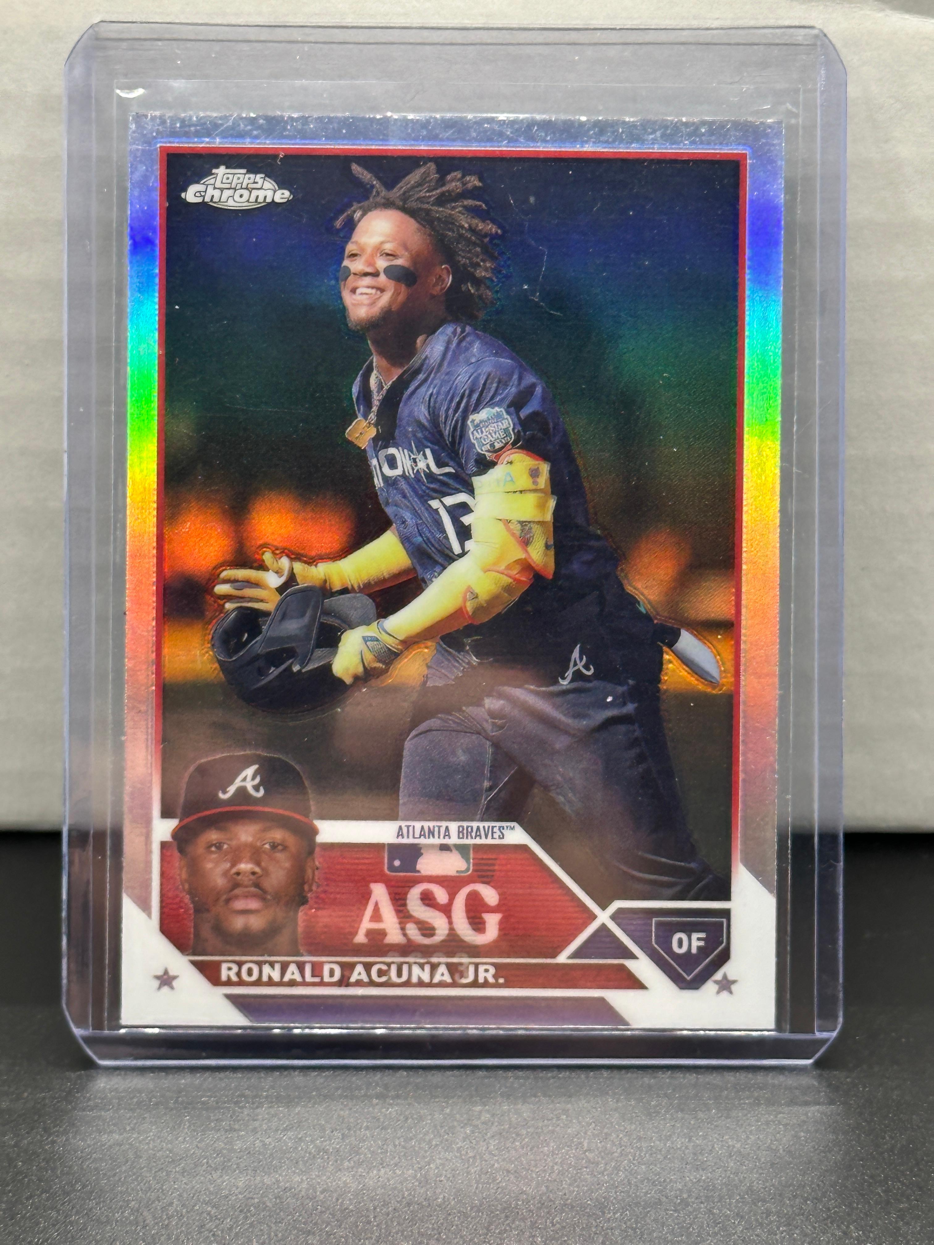 Ronald Acuna Jr. 2023 Topps Chrome All Star Refractor Insert #ASGC-7