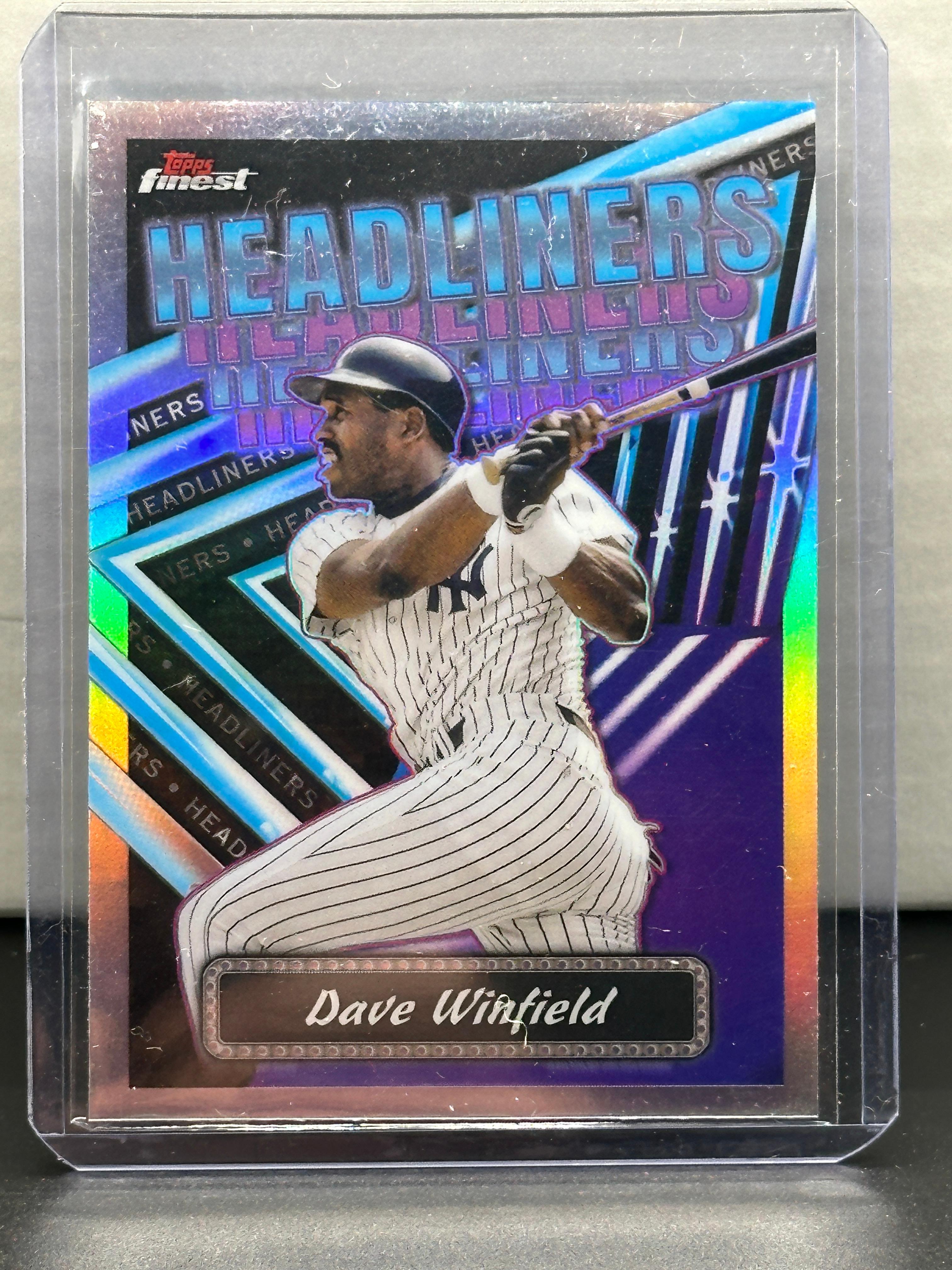 Dave Winfield 2023 Topps Finest Headliners Refractor Insert #FH-13